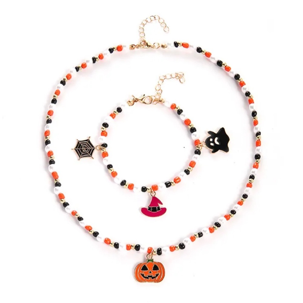 Halloween Necklace and Bracelet Set - Picture 3 of 5